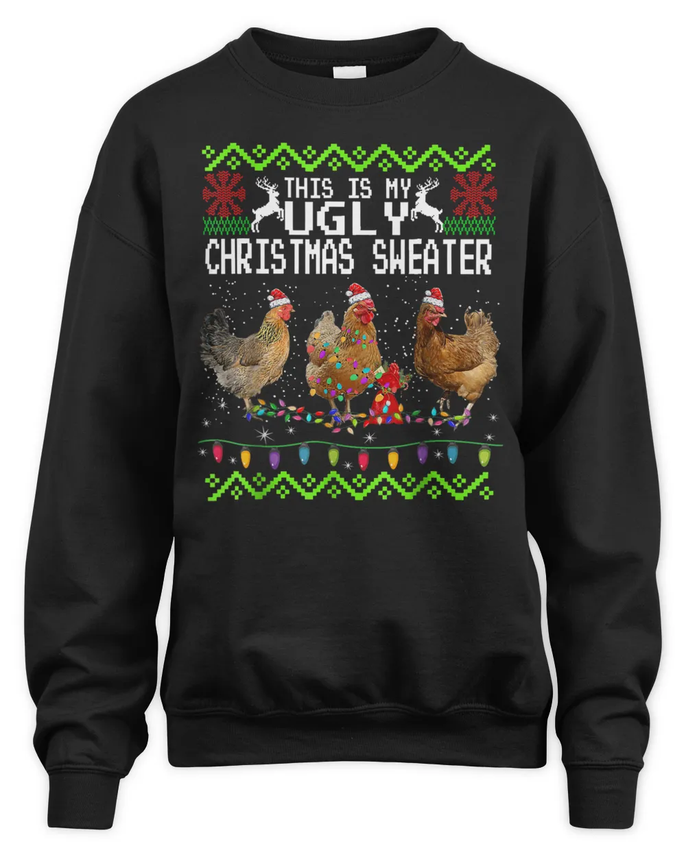 Chicken Christmas This Is My Ugly Sweater