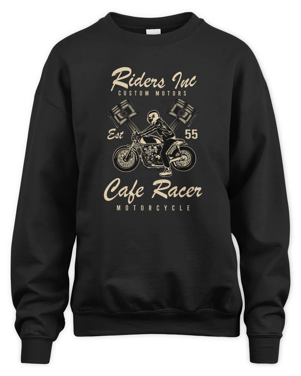 Riders Tuc Cafe Racer Unisex Premium Crewneck Sweatshirt black s