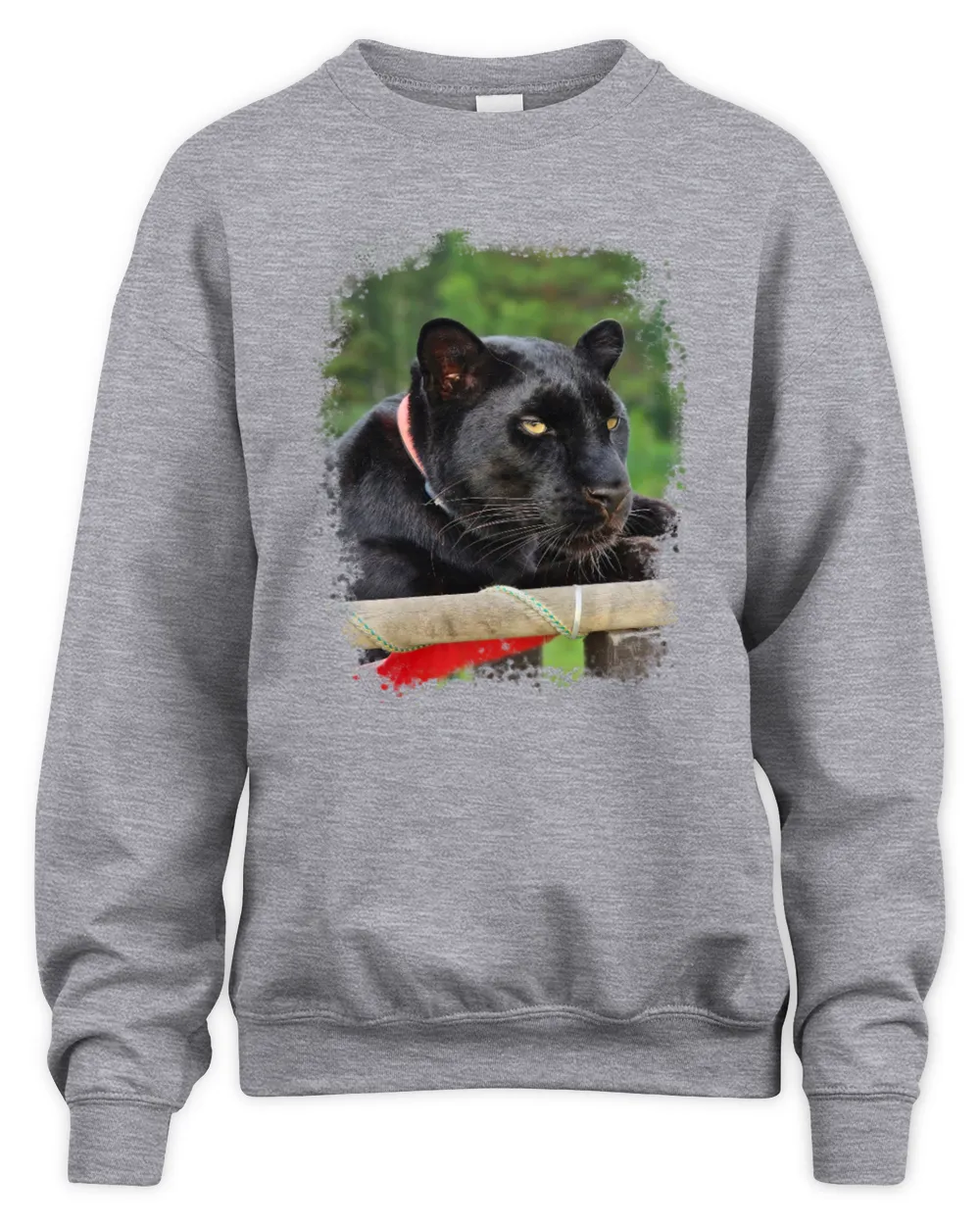 Luna The Panther is So Adorable 1 Unisex Premium Crewneck Sweatshirt sport-grey s