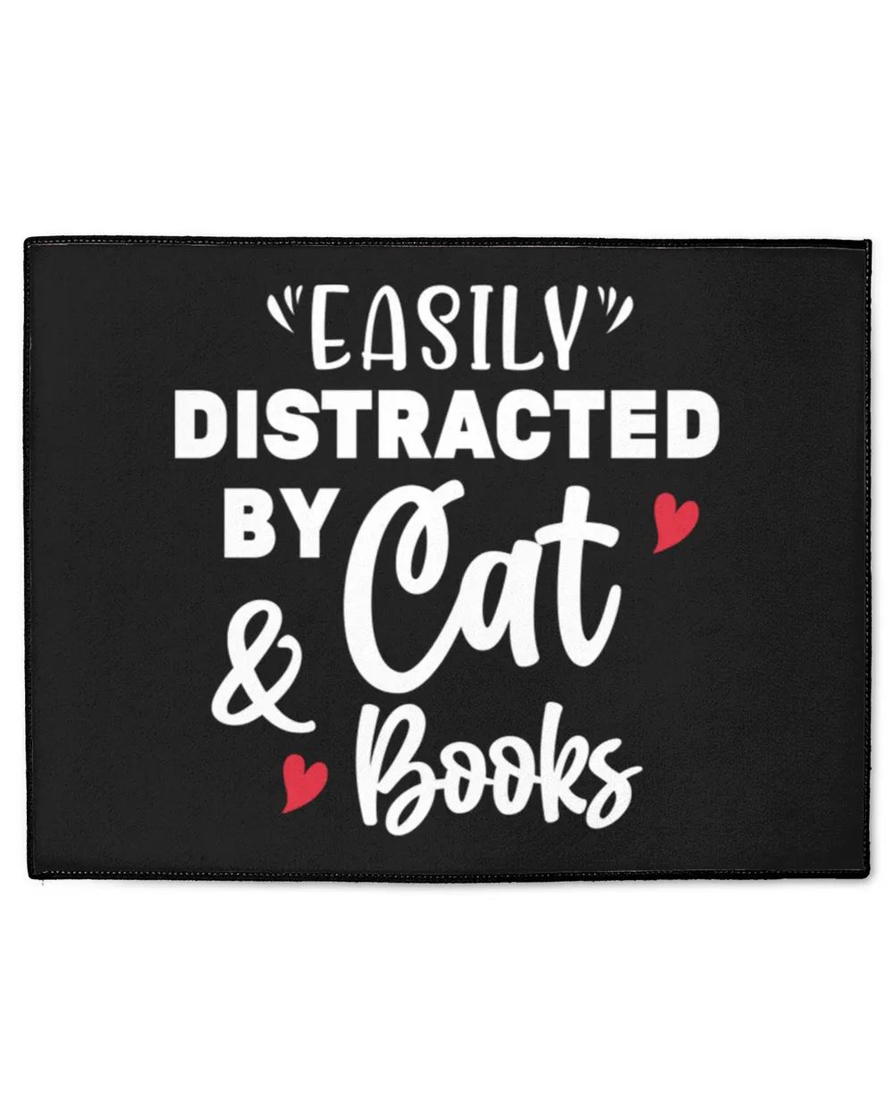 Cat Easily Distracted by Cats and Books Cat Lover Gift  dianoo