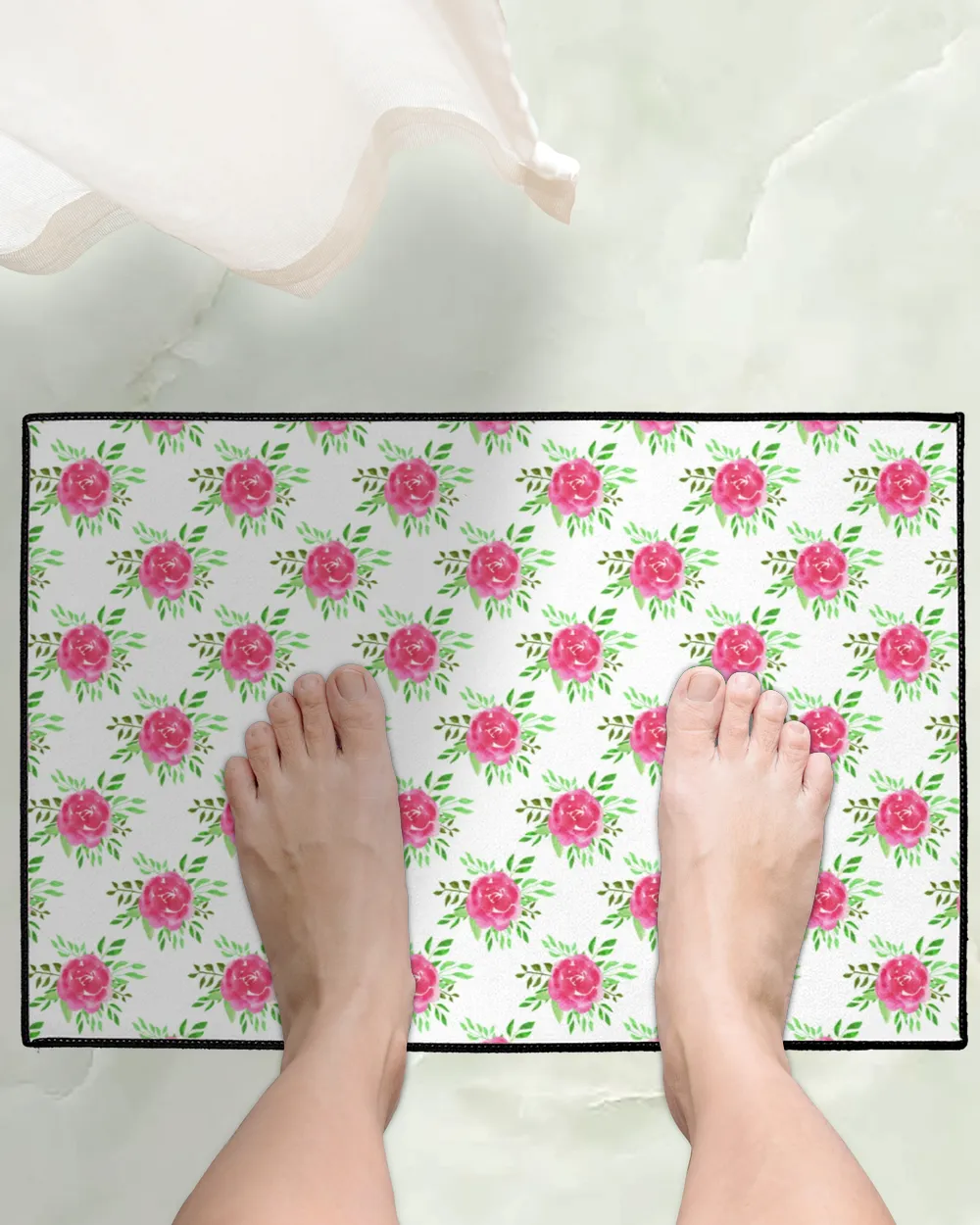 Floral Fabric Mat