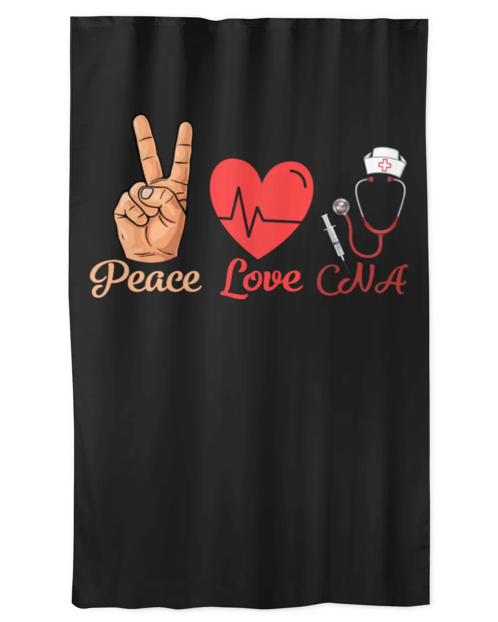 Peace Love CNA Nurse