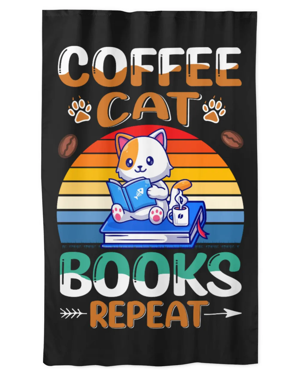 Coffee Cat Book Repeat