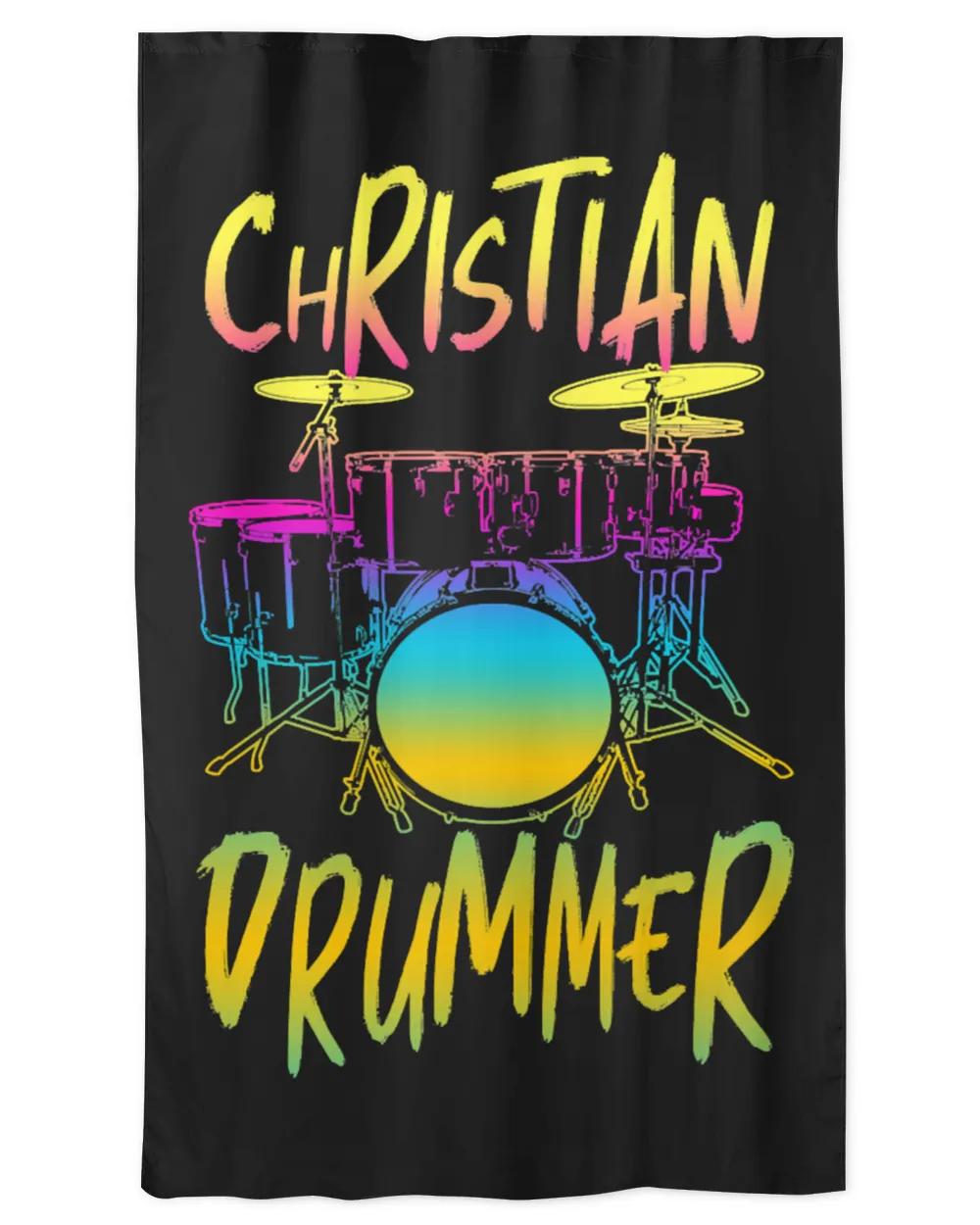 Drum Lover Christian Drummer Celebrates Church Worship Drum Player print 207 Drummer Drumming