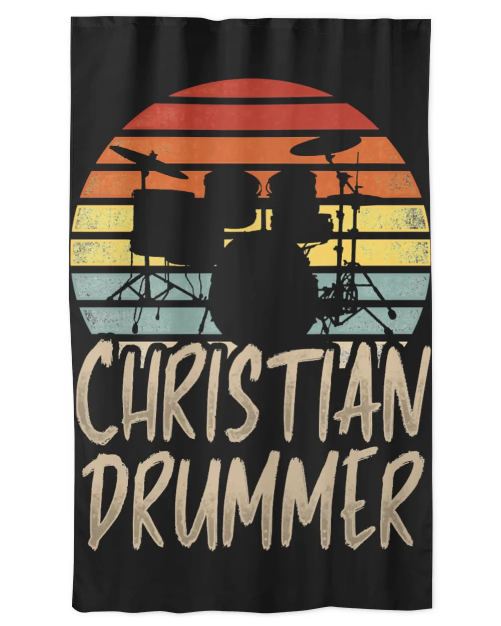 Drum Lover Christian Drummer Flag US Church Worship Drum Player design 203 Drummer Drumming