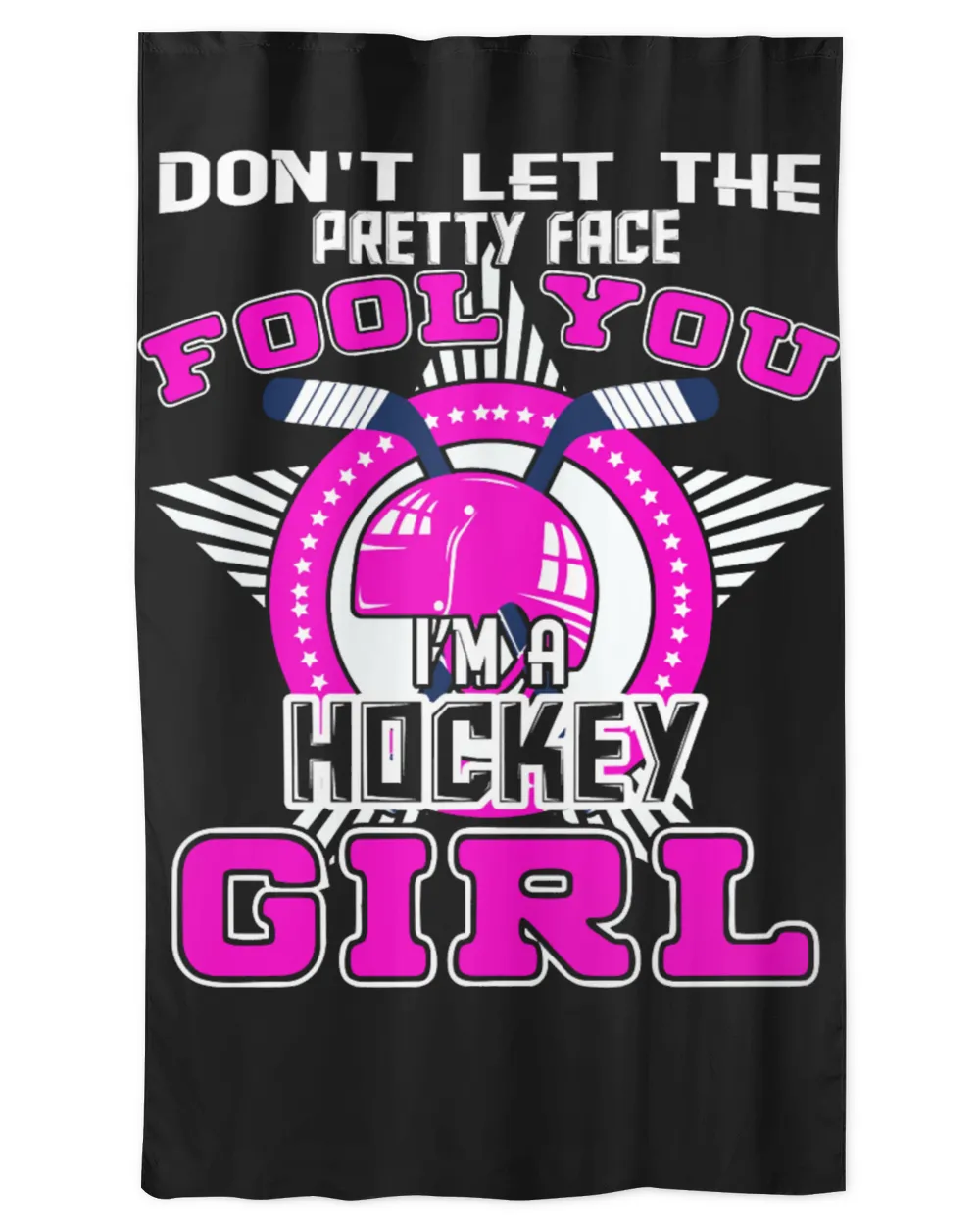 Hockey Dont Let The Pretty Face Fool Im A Hockey Girl 378 player