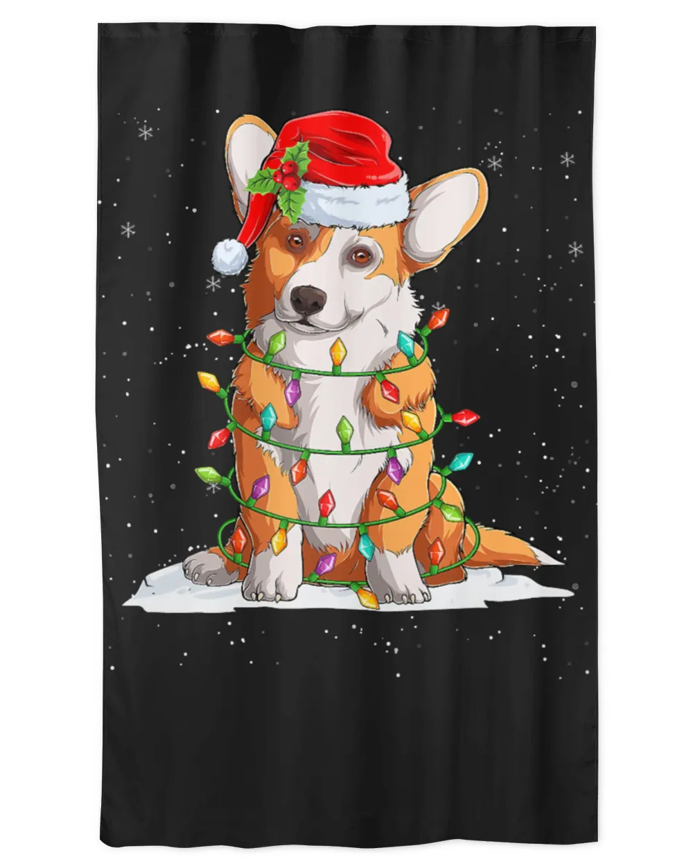 Dog Corgi Dog Santa Christmas Tree Lights Puppy Welsh Corgi Pajama 234 Welsh Corgi