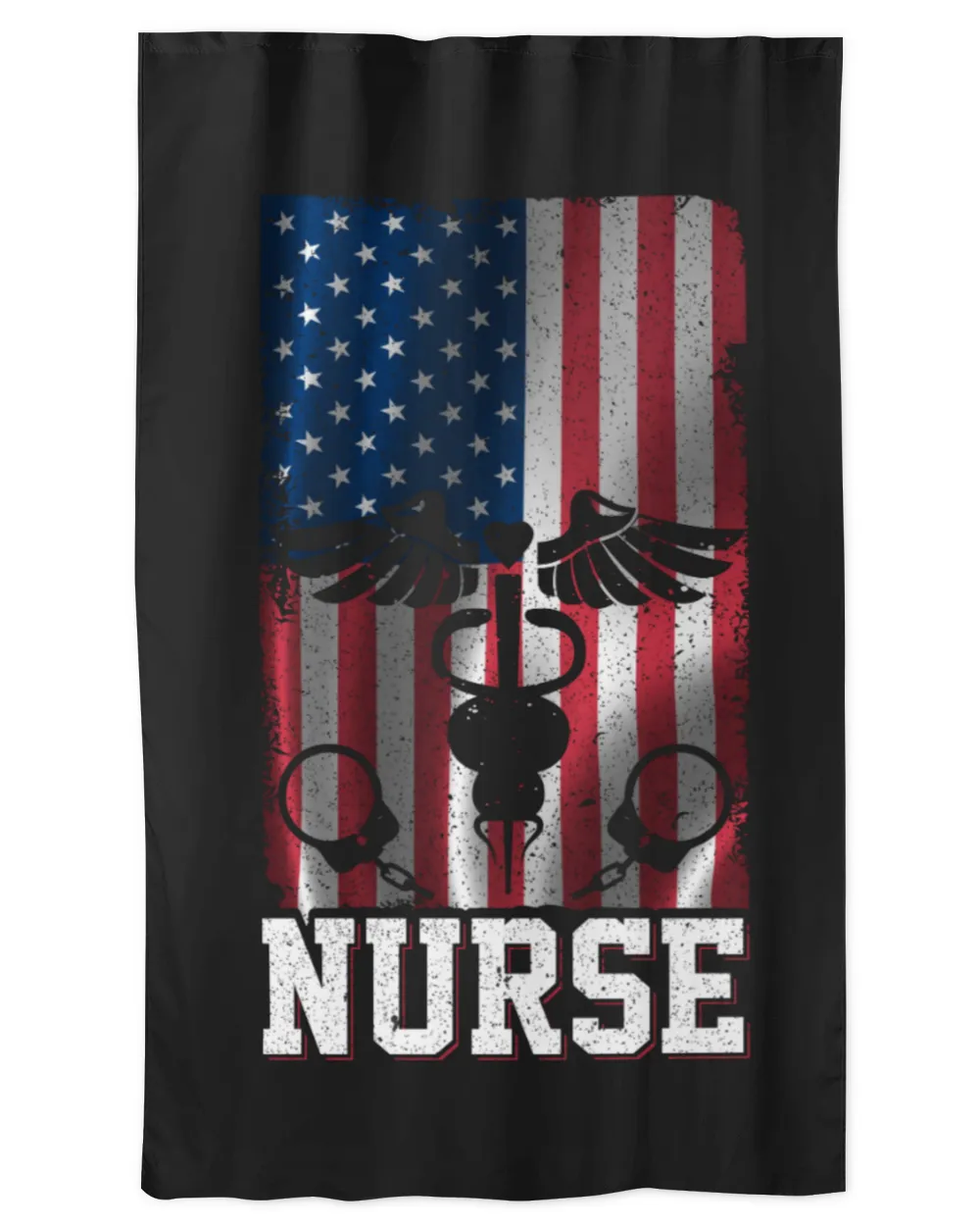 Nurses Equipment With Vintage US Flag