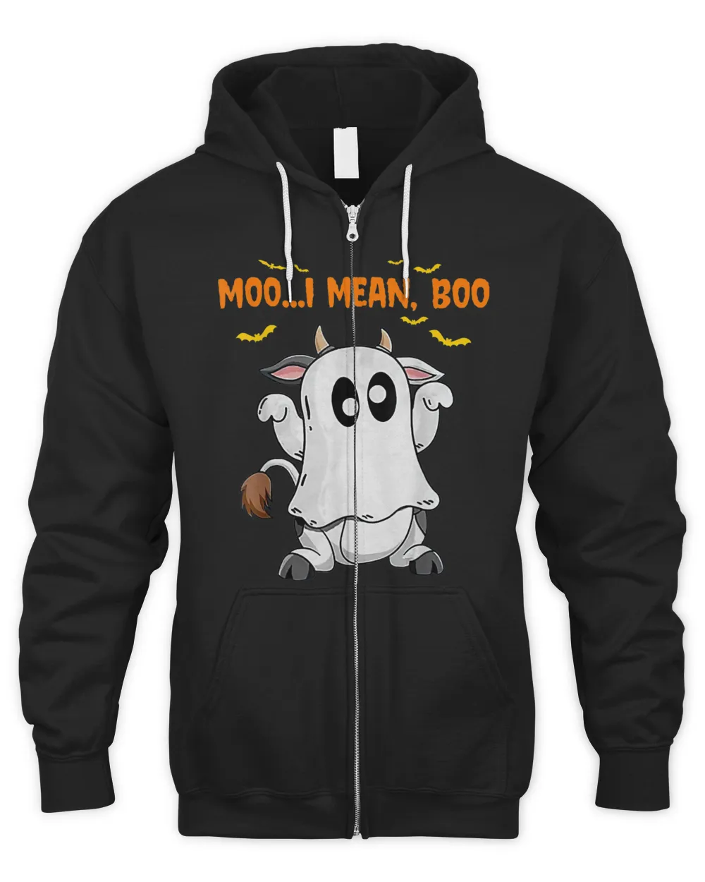 Ghost Cow Moo I Mean Boo Halloween T-Shirt