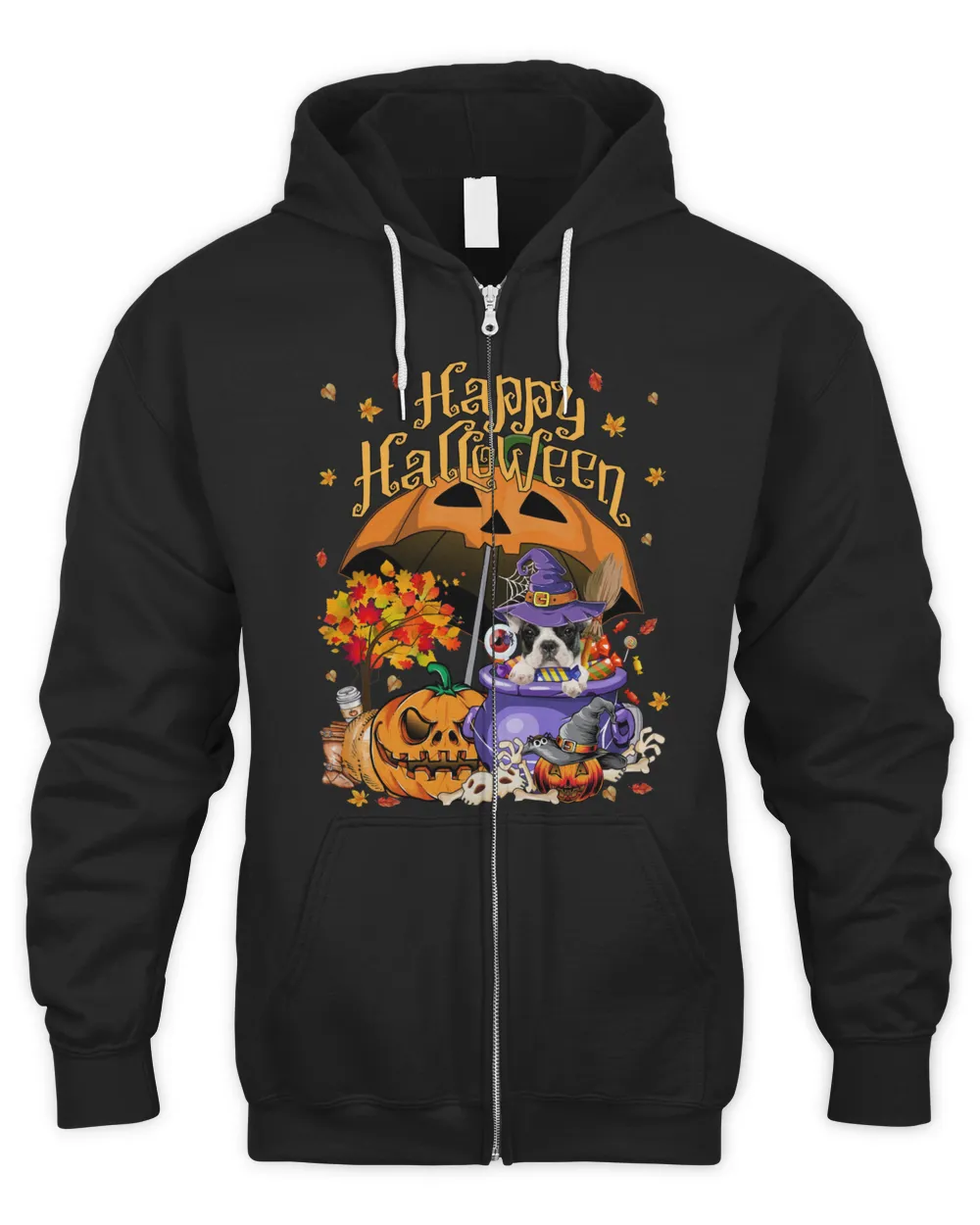 Halloween Witch French Bulldog Inside