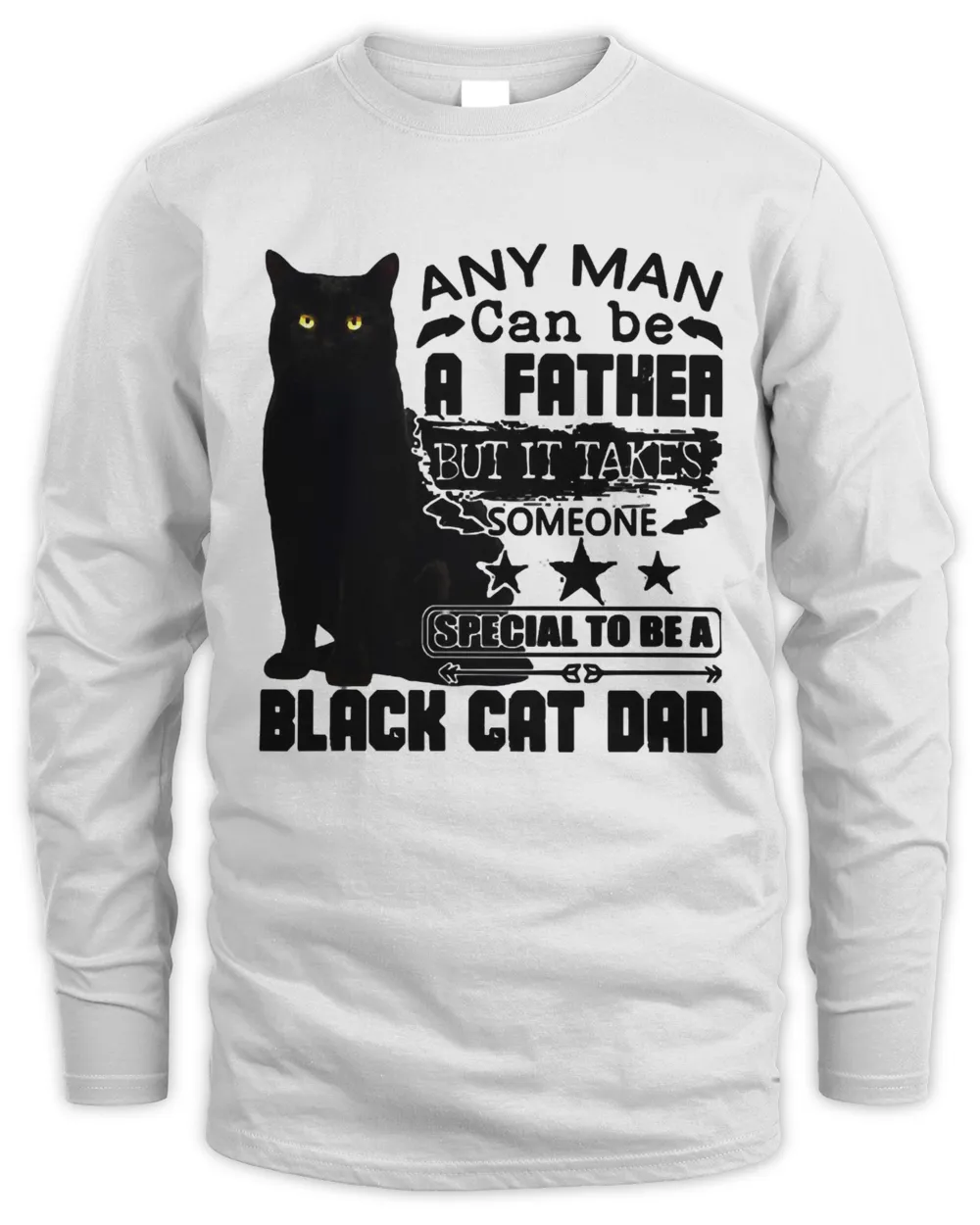 Cat Black Cat Dad Man Father 379 Black Cat Lover