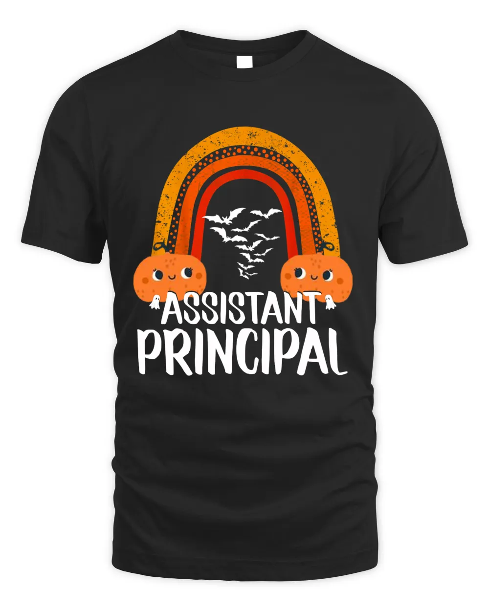 Assistant Principal School Halloween Rainbow Men's Standard T-Shirt black s