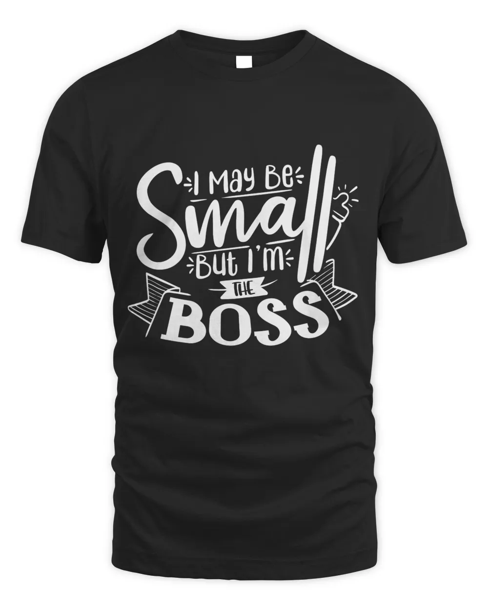 I may be small but i'm the boss Men's Standard T-Shirt black s