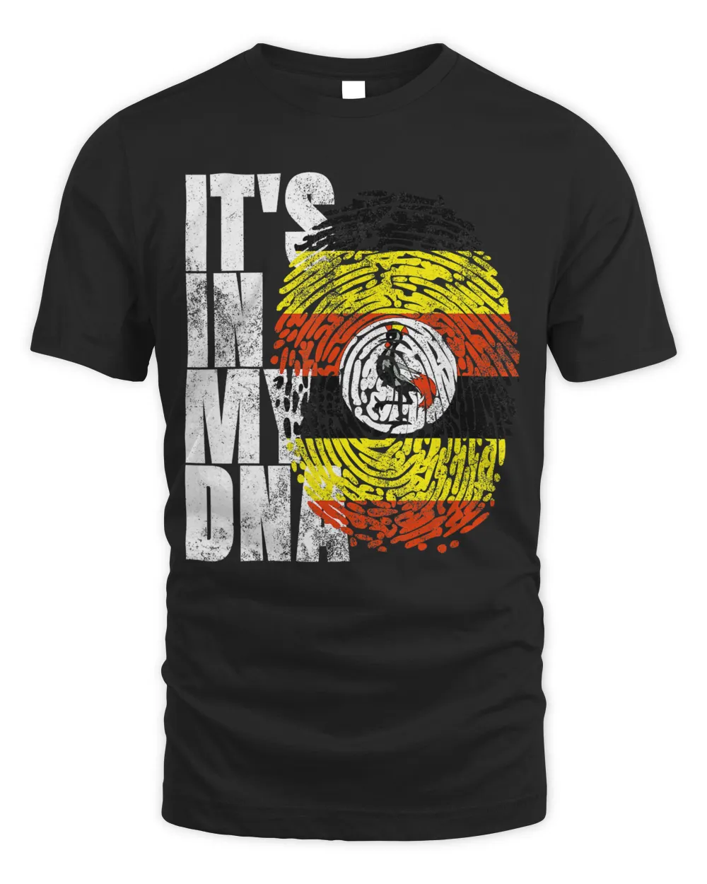It's In My DNA Uganda Gift African-American Tee Ugandan Flag T-Shirt