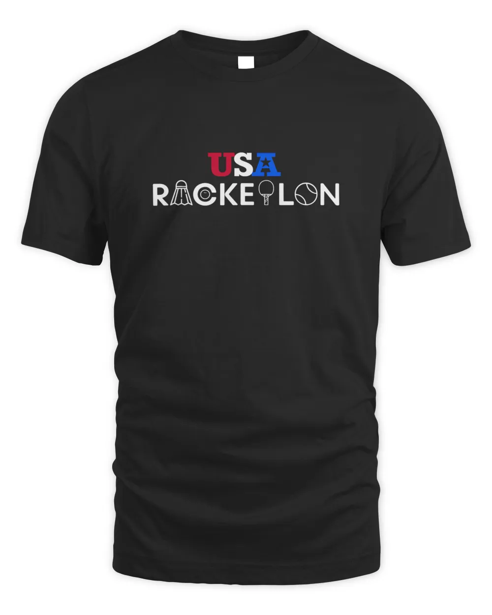 USA Racketlon - Table Tennis Badminton Squash Tennis Sport T-Shirt