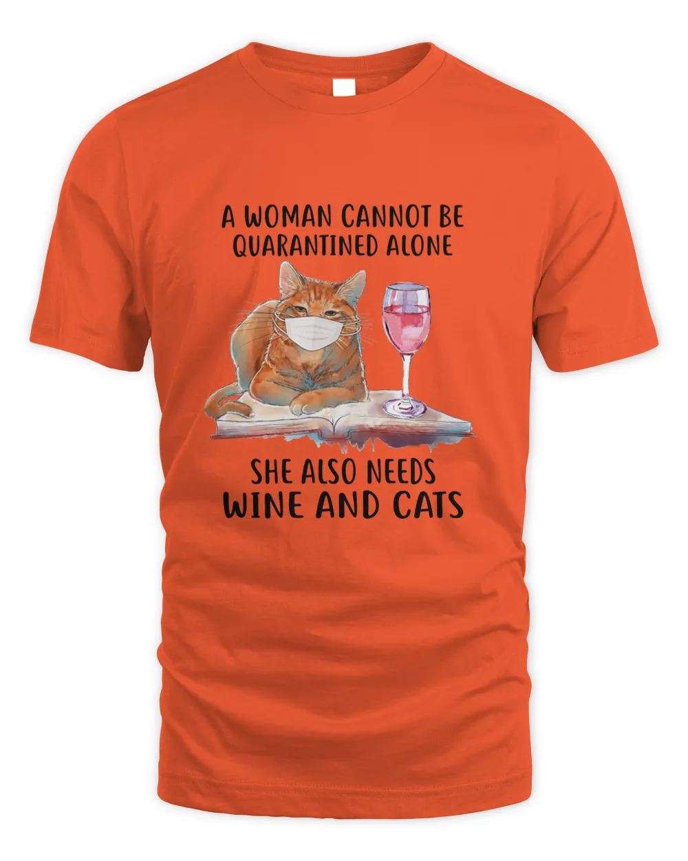 Black Cat Woman Needs Wine And Cats