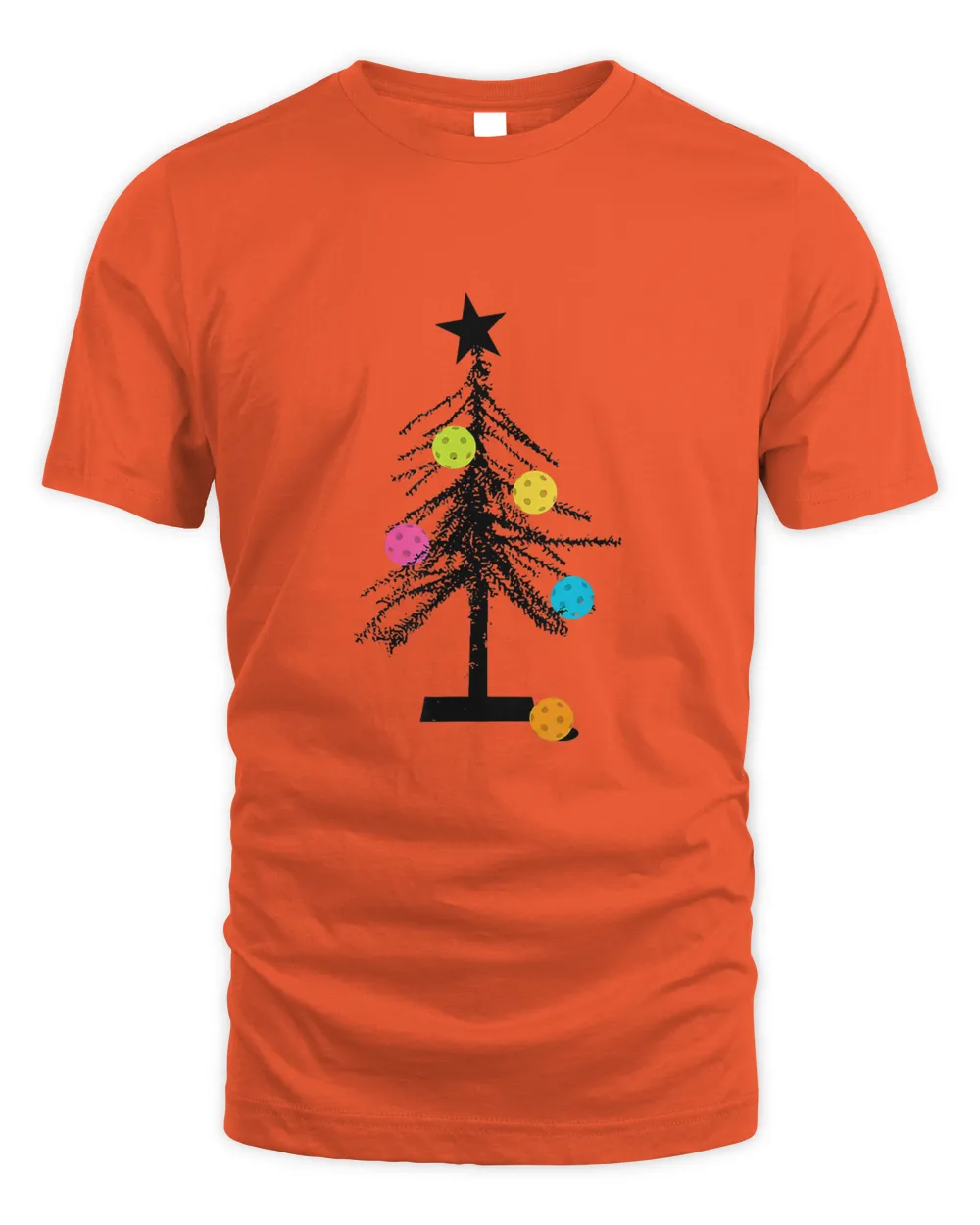 Pickleball Sports Xmas Lighting Pickleball Christmas Tree T-Shirt