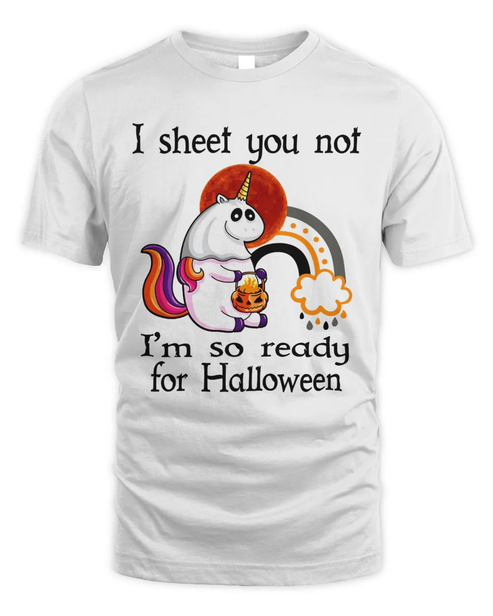 I sheet you not halloween boo unicorn