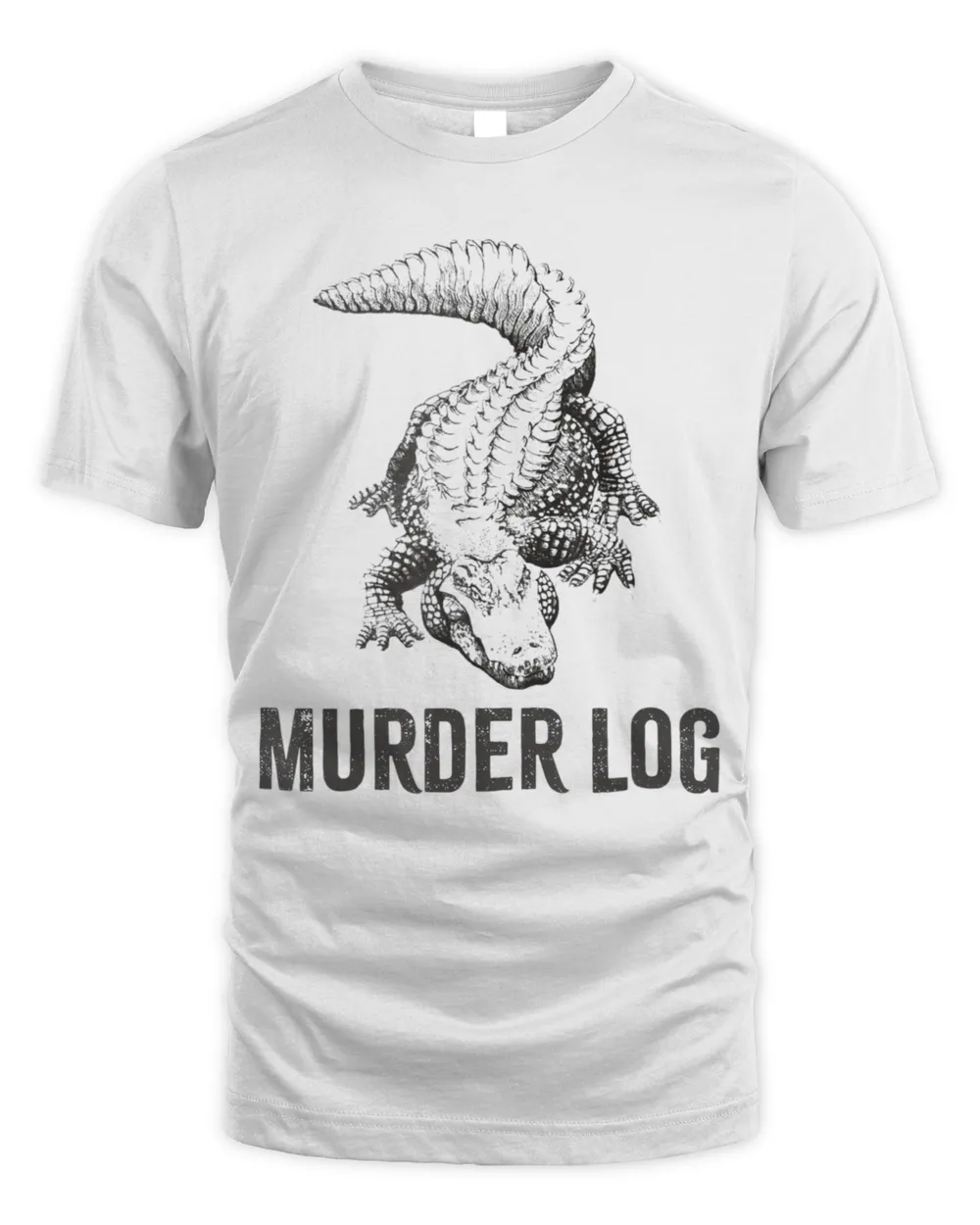 Animals of the World Murder Log Alligator Crocodile T-Shirt
