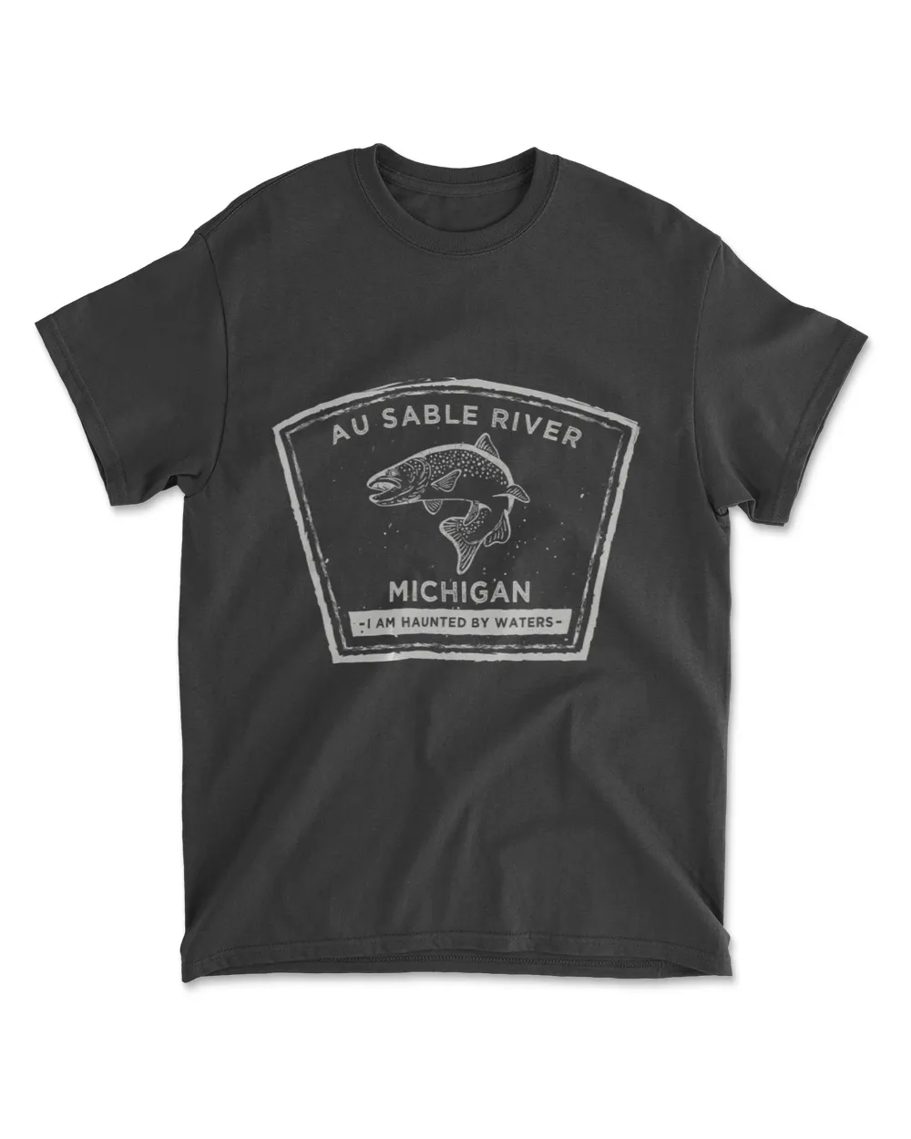 Au Sable River Michigan Fly Fishing T-Shirt