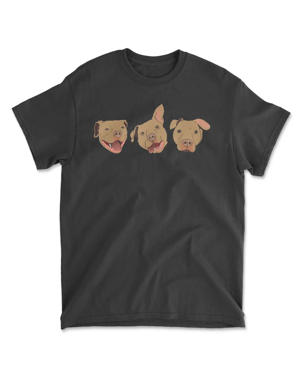 The Three Faces of a Pitbull T-Shirt