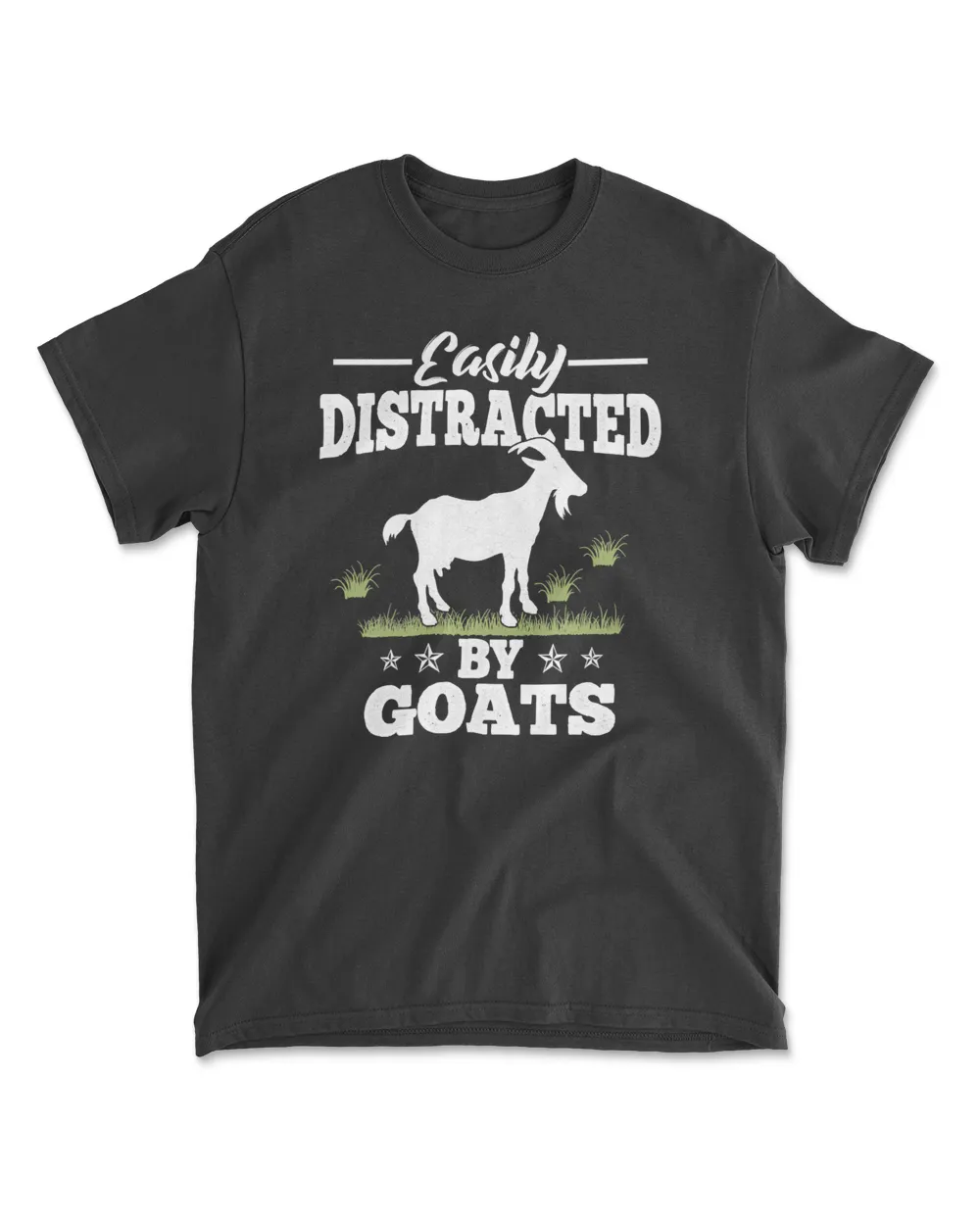 Goat Easily distracted by goats 24 Cattle Men's Standard T-Shirt black s