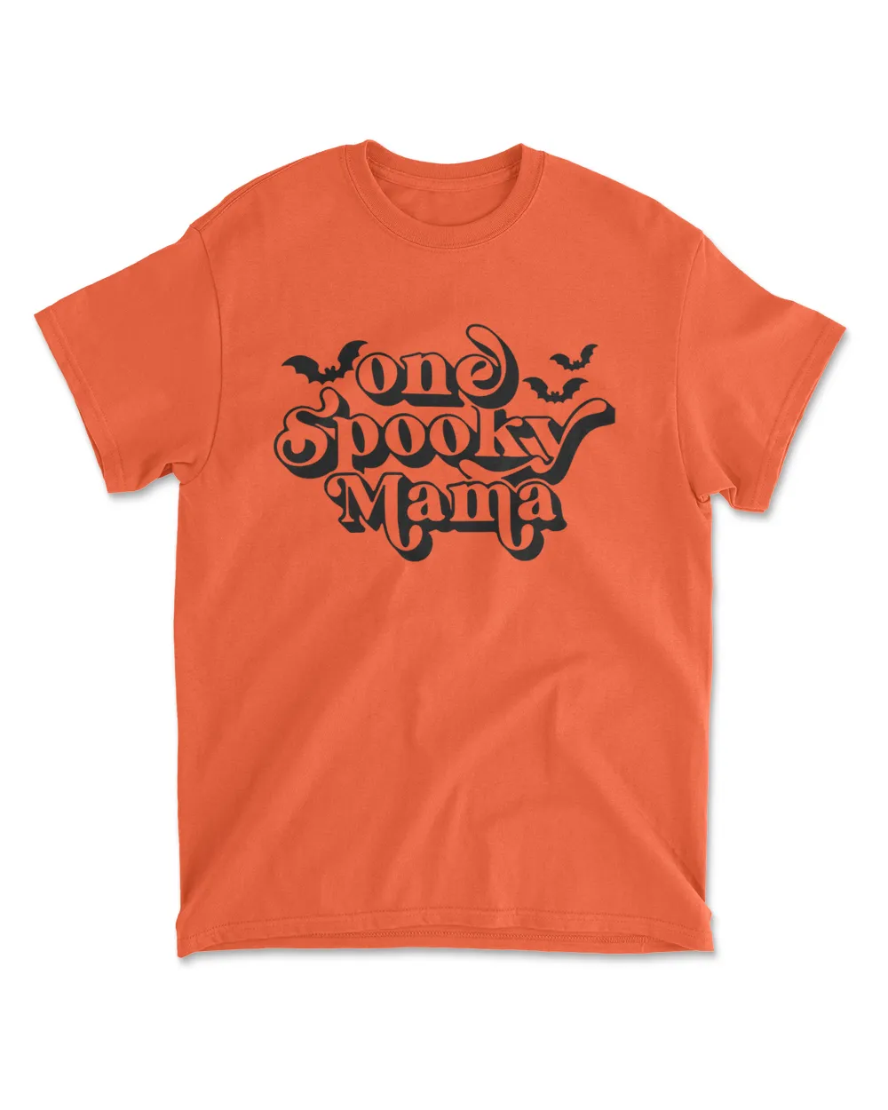 One Spooky Mama Men's Standard T-Shirt orange s