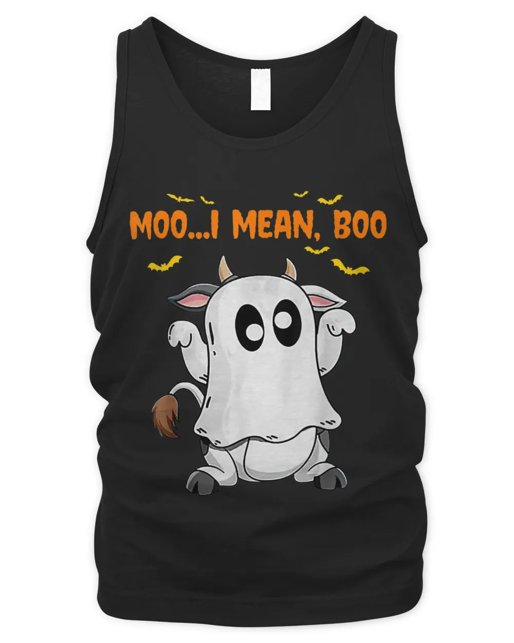 Ghost Cow Moo I Mean Boo Halloween T-Shirt