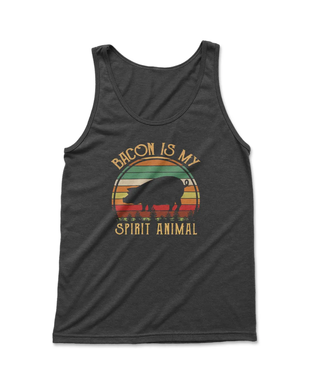 Pig Bacon Is My Spirit AnimalRetro 548 cattle