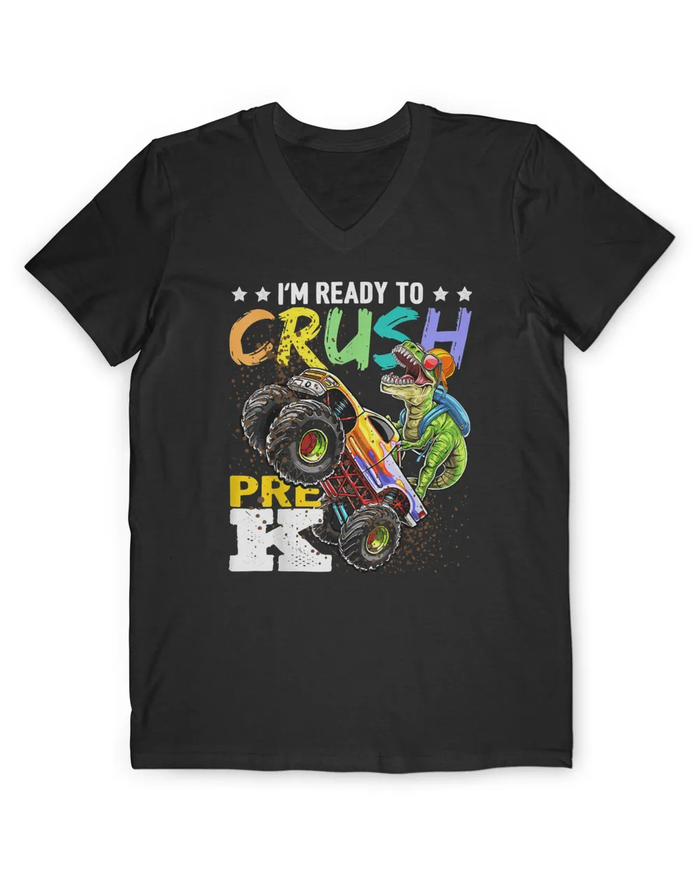 Dinosaur Crush PreK Dinosaur Monster Truck Back to School Dino