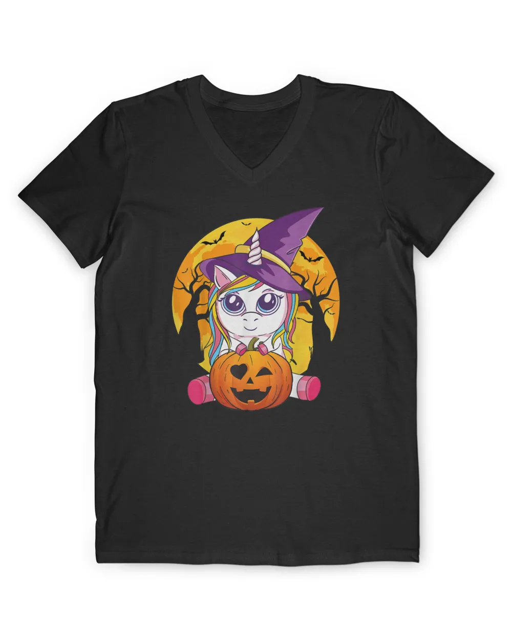 Cute Unicorn Halloween Shirt Witch Women Toddler Boys