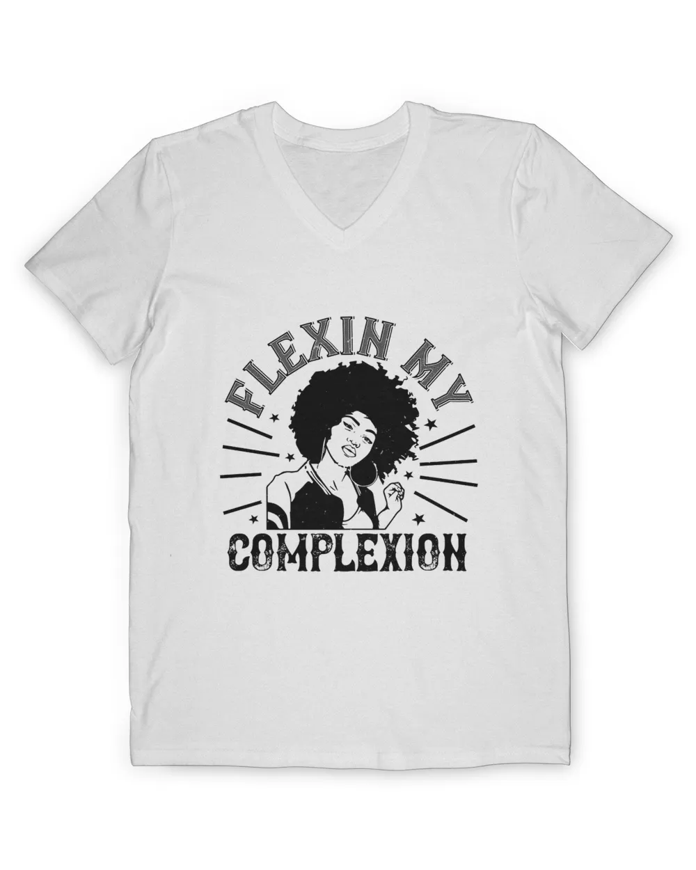 Flexin My Complexion Afro T-Shirt