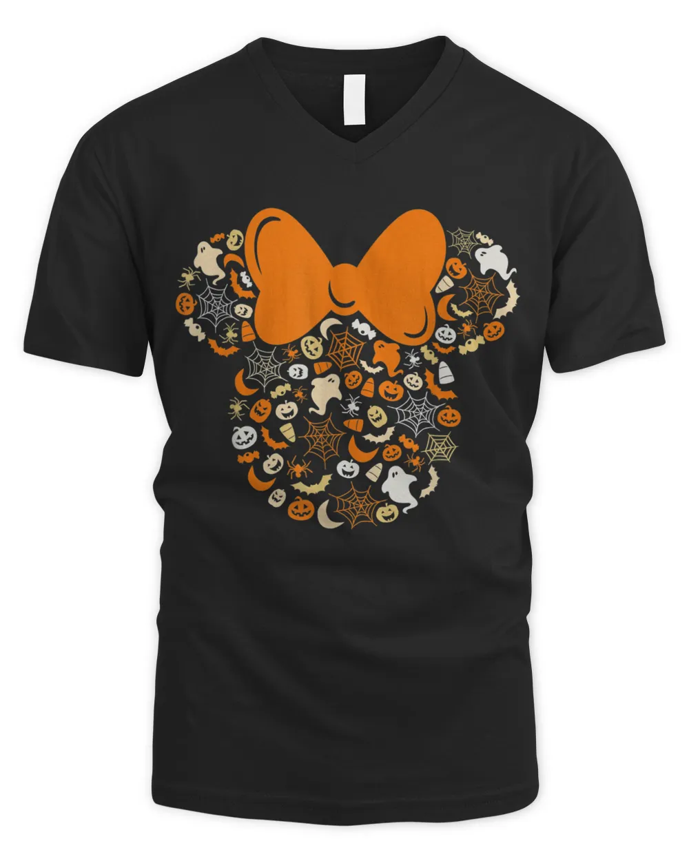 Mouse Halloween Ghosts Pumpkins Spiders T-Shirt