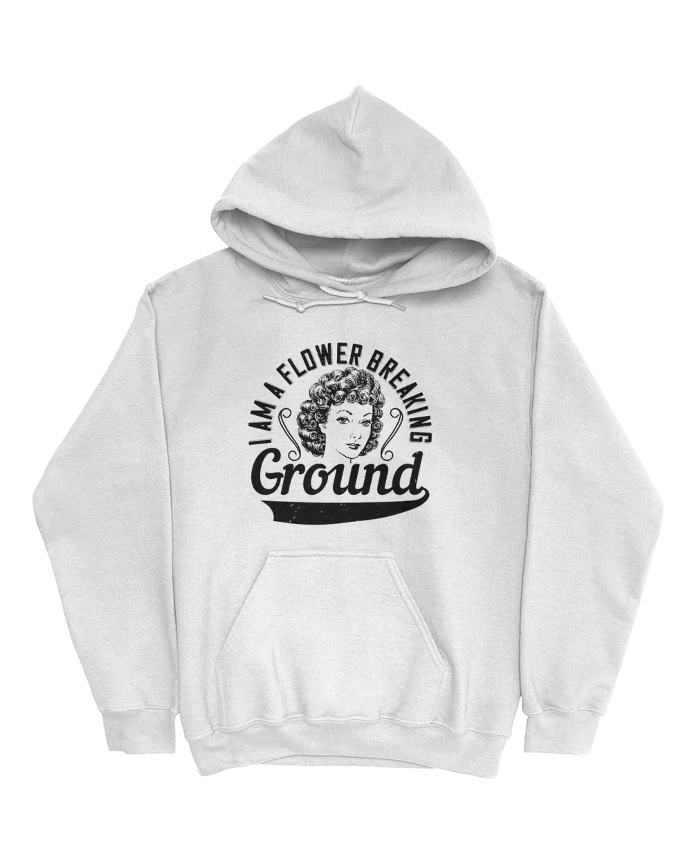 I Am A Flower Breaking Ground Afro T-Shirt