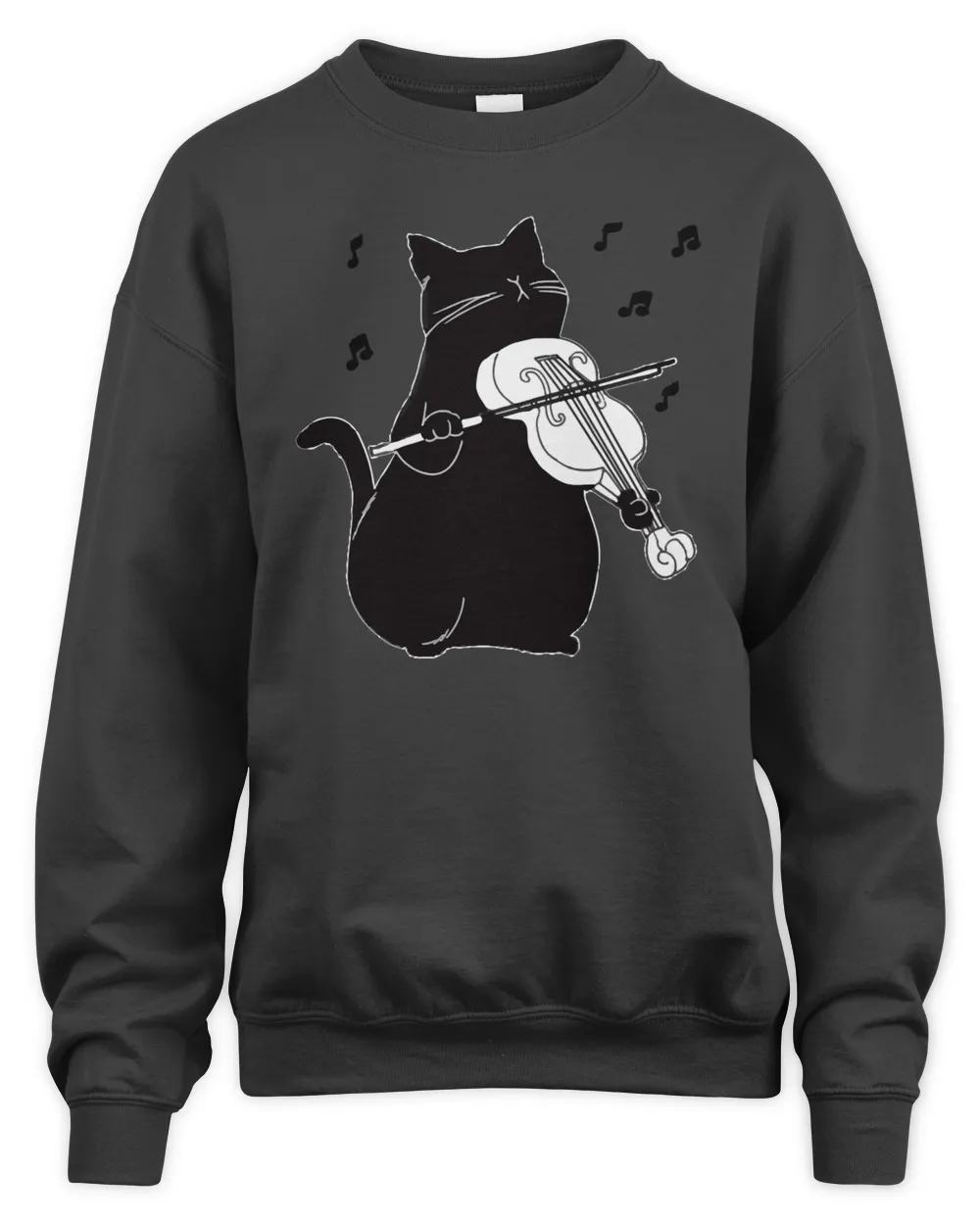 Black Cat Music Black Cat Playing Violin Funny ian126 musician Kitty Kitten