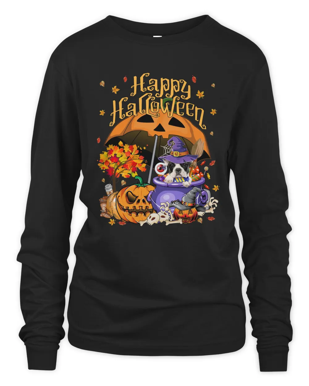Halloween Witch French Bulldog Inside