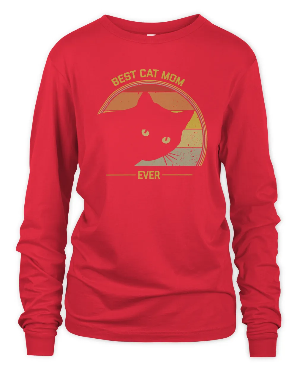 Cat Best Cat Mom Ever Vintage 392 Black Cat Lover