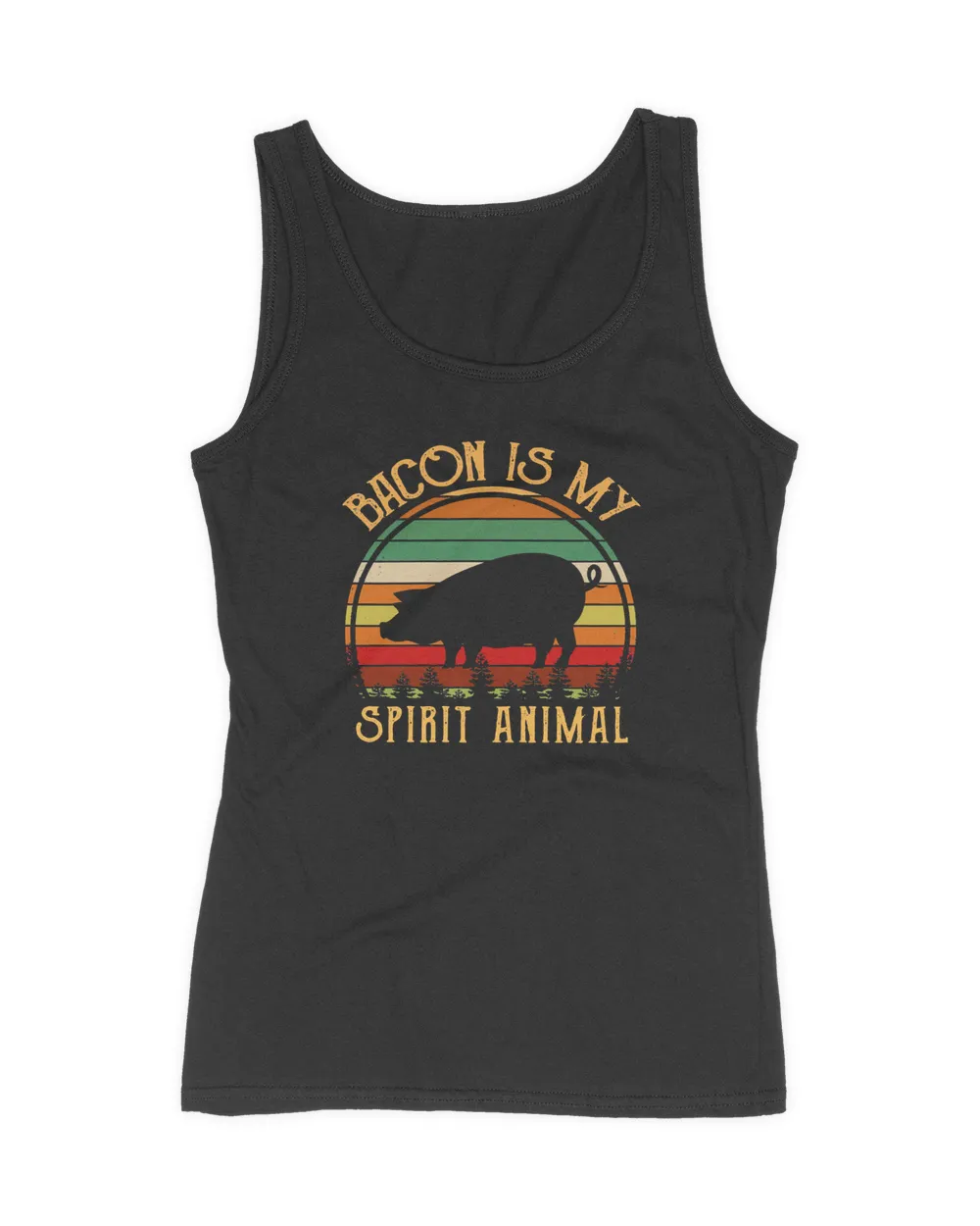 Pig Bacon Is My Spirit AnimalRetro 548 cattle