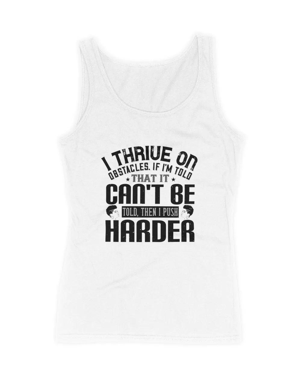 I Thrive On Obstacles Afro T-Shirt