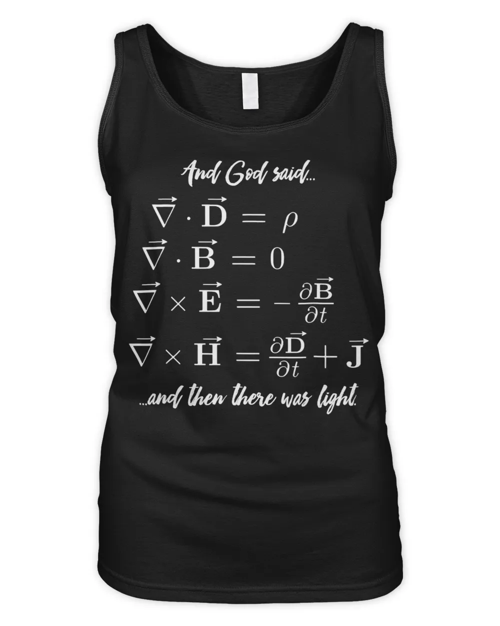 Funny Math Teacher Shirt - Religious Maxwell Equations