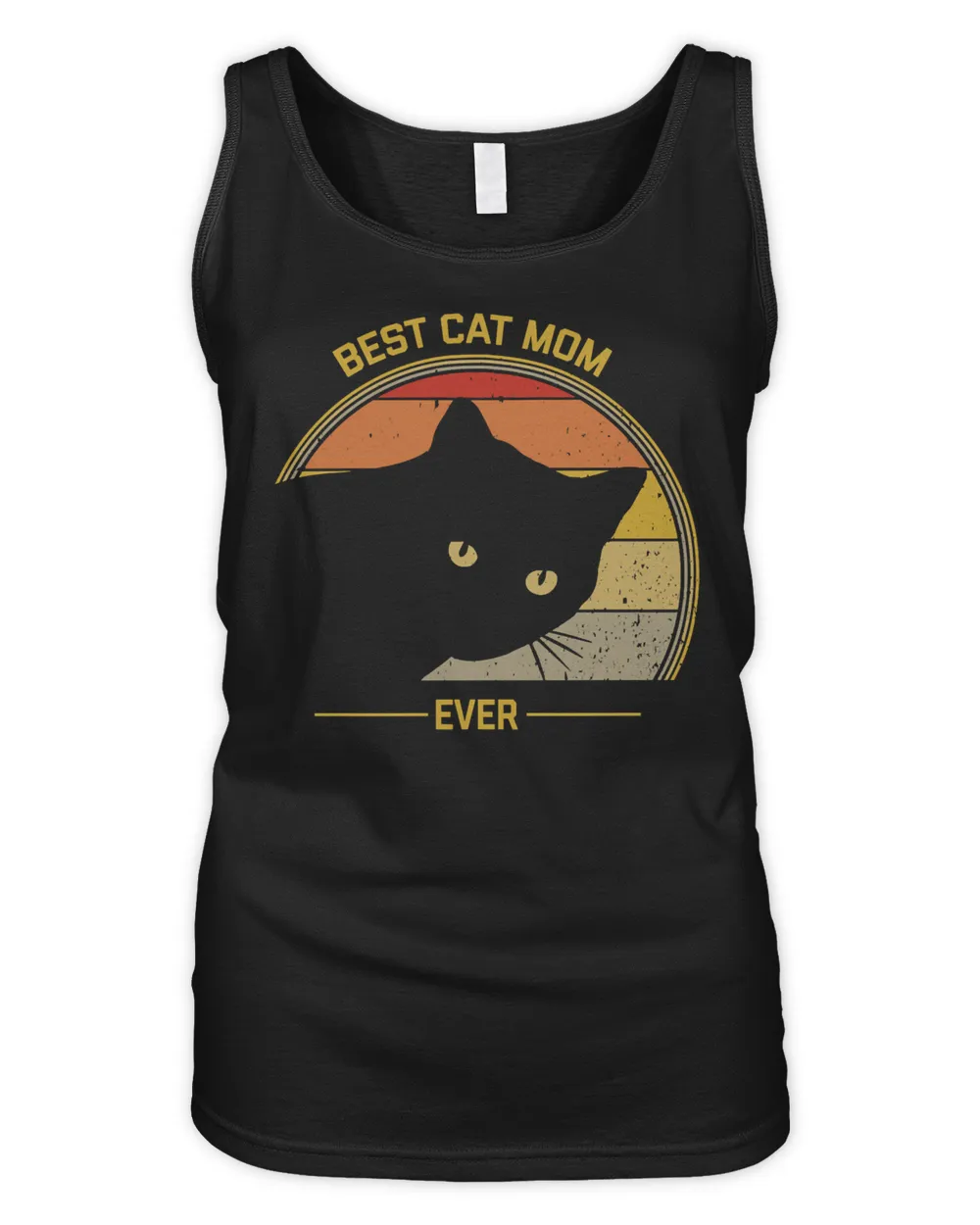 Cat Best Cat Mom Ever Vintage 392 Black Cat Lover