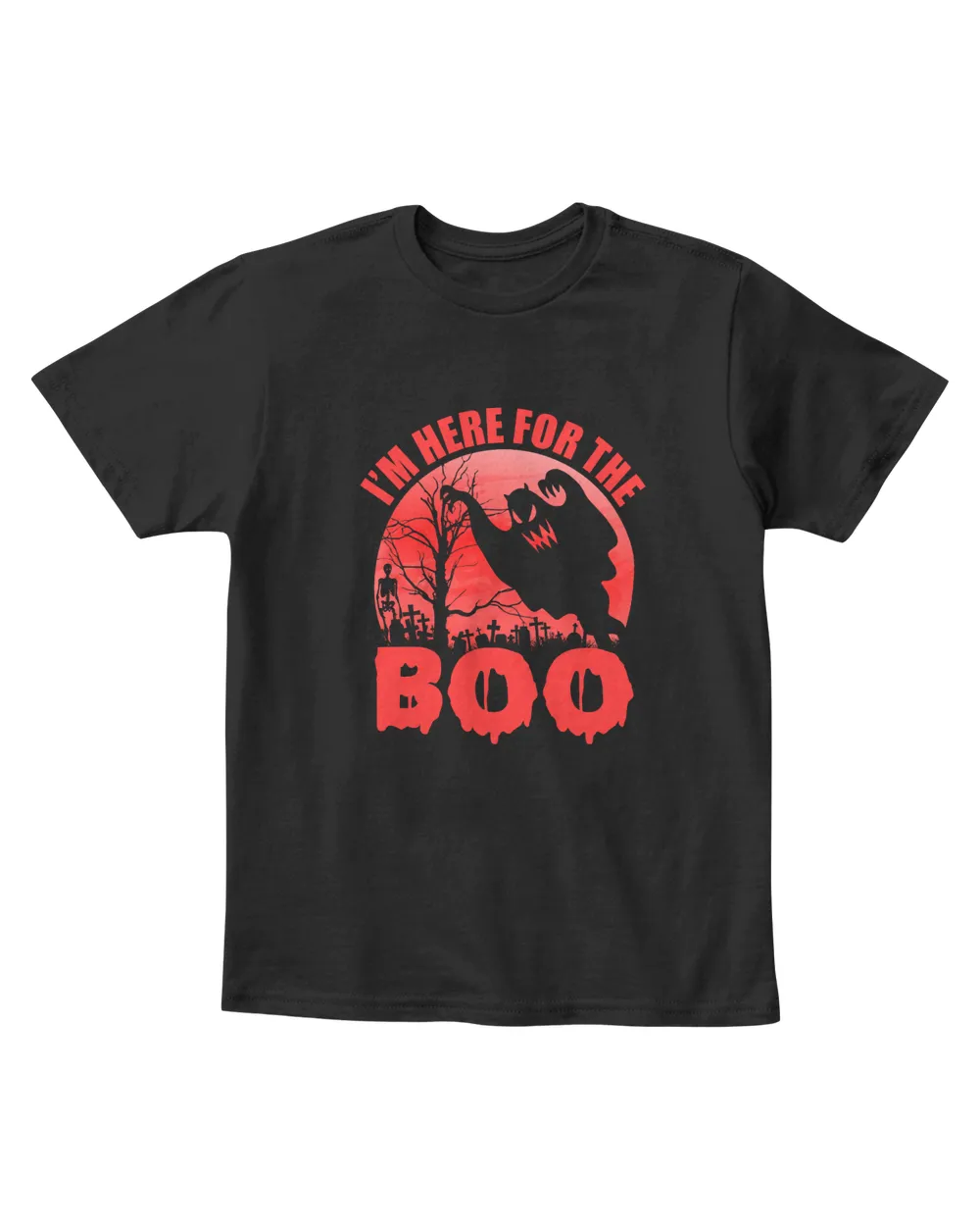 I'm Heres For The Boo Youth's Standard T-Shirt black xs