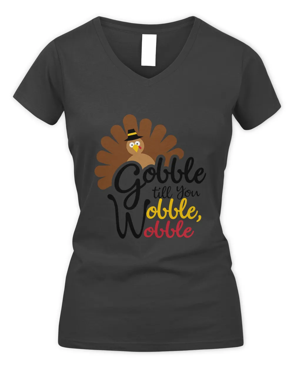 Gobble Til You Wobble Baby Outfit Thanksgiving Turkey T-Shirt