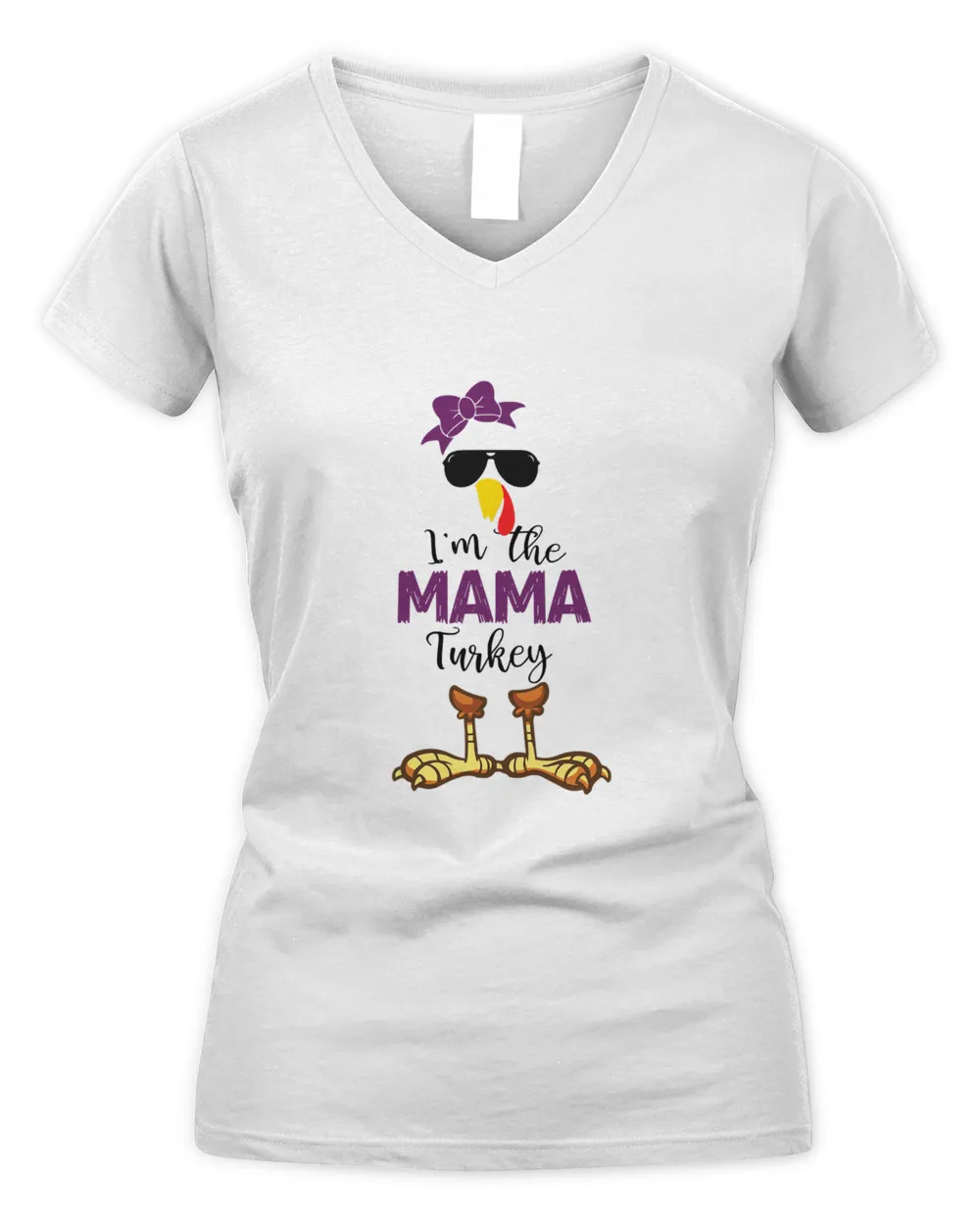 I'm The mama turkey Thanks giving funny T-Shirt