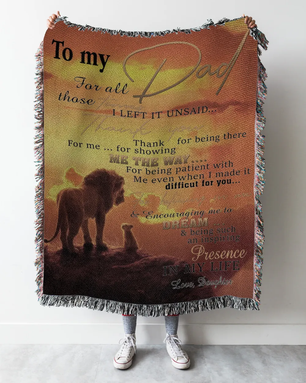 Father's Day Gifts, To My Dad Papa Pop Daddy From Daughter Quilt Fleece Blanket