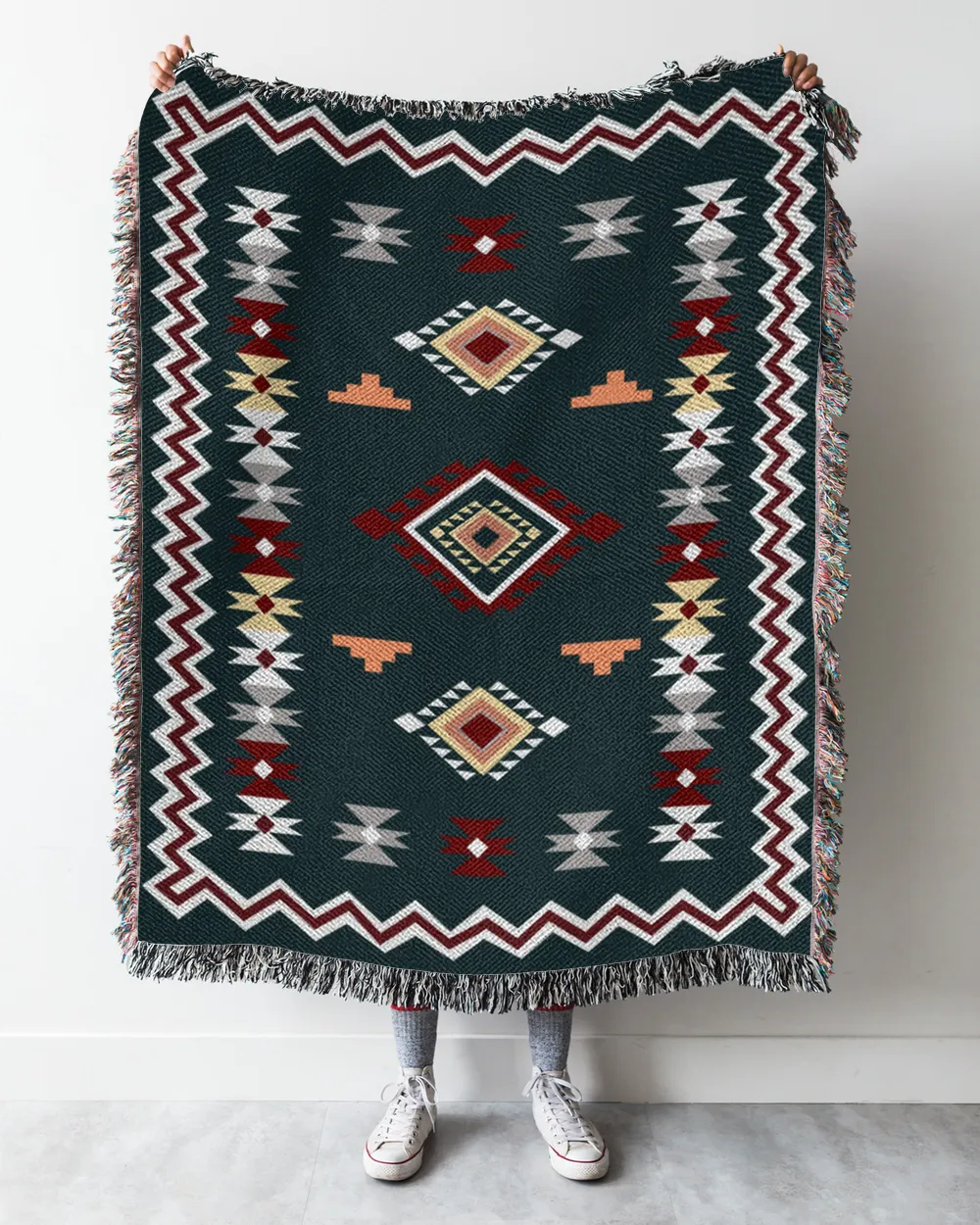 Boho Blanket, Native American Blanket, Blanket Decor Gift, Perfect For A Gift