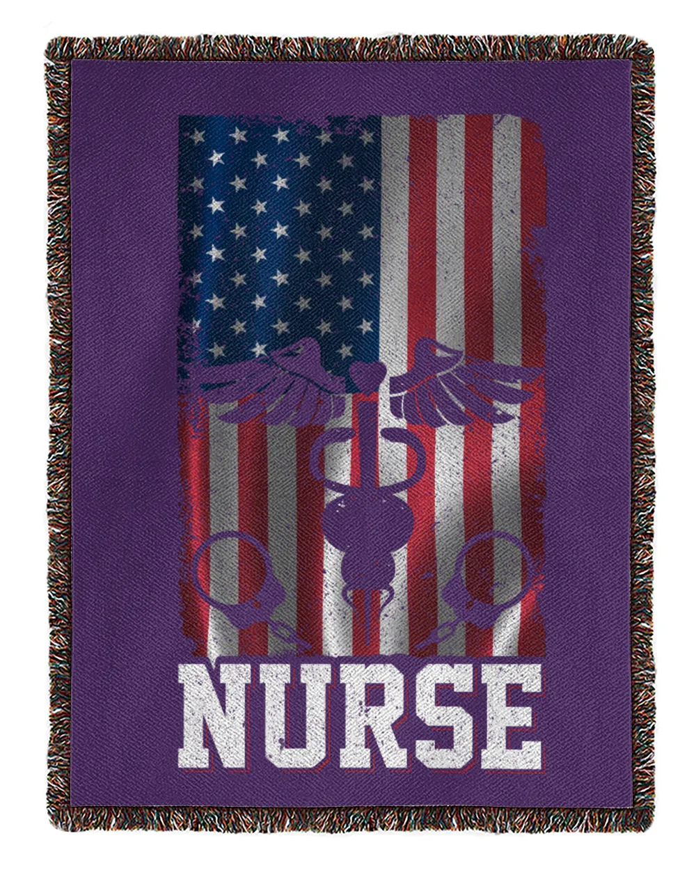 Nurses Equipment With Vintage US Flag