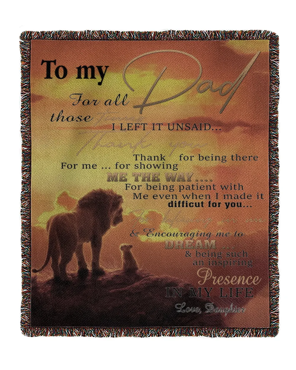 Father's Day Gifts, To My Dad Papa Pop Daddy From Daughter Quilt Fleece Blanket