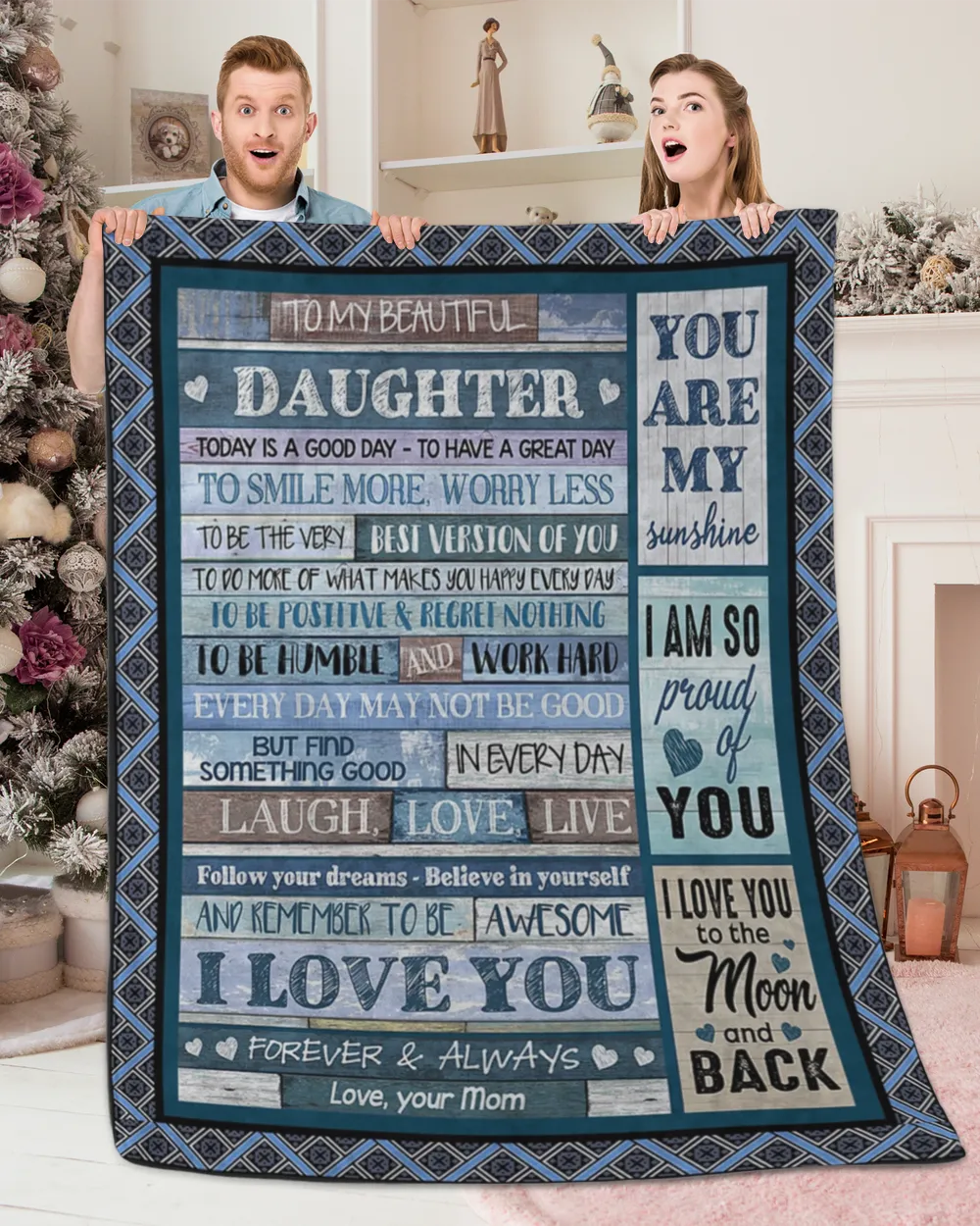 To My Daughter Never Feel That You Are Alone Blanket