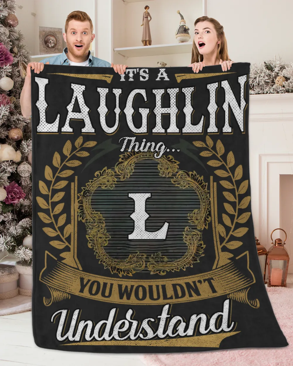 LAUGHLIN-NT-B1 Premium Mink Sherpa Blanket (60x80in) black 60x80in